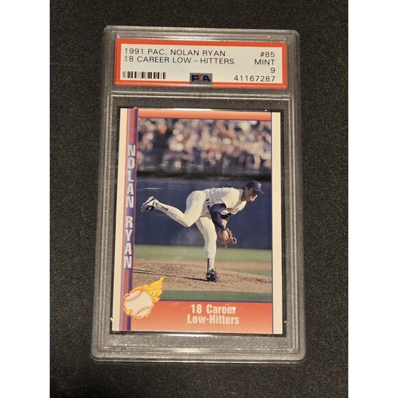 1991 Pacific Nolan Ryan Texas Express I #85 Nolan Ryan PSA 9 - Picture 1 of 2